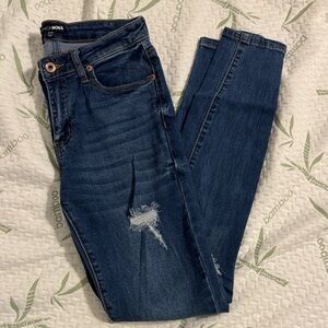 Fashion Nova Dark Blue Skinny Jeans